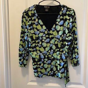 Styling Company mock wrap around blouse size extra large